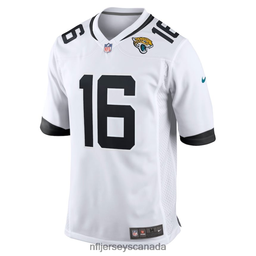 Men Jacksonville Jaguars Trevor Lawrence Nike White Game Jersey Clothing NFL TBXFR6166