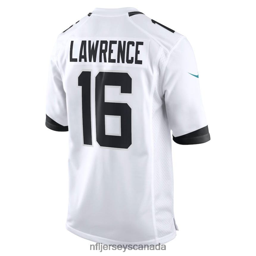 Men Jacksonville Jaguars Trevor Lawrence Nike White Game Jersey Clothing NFL TBXFR6166