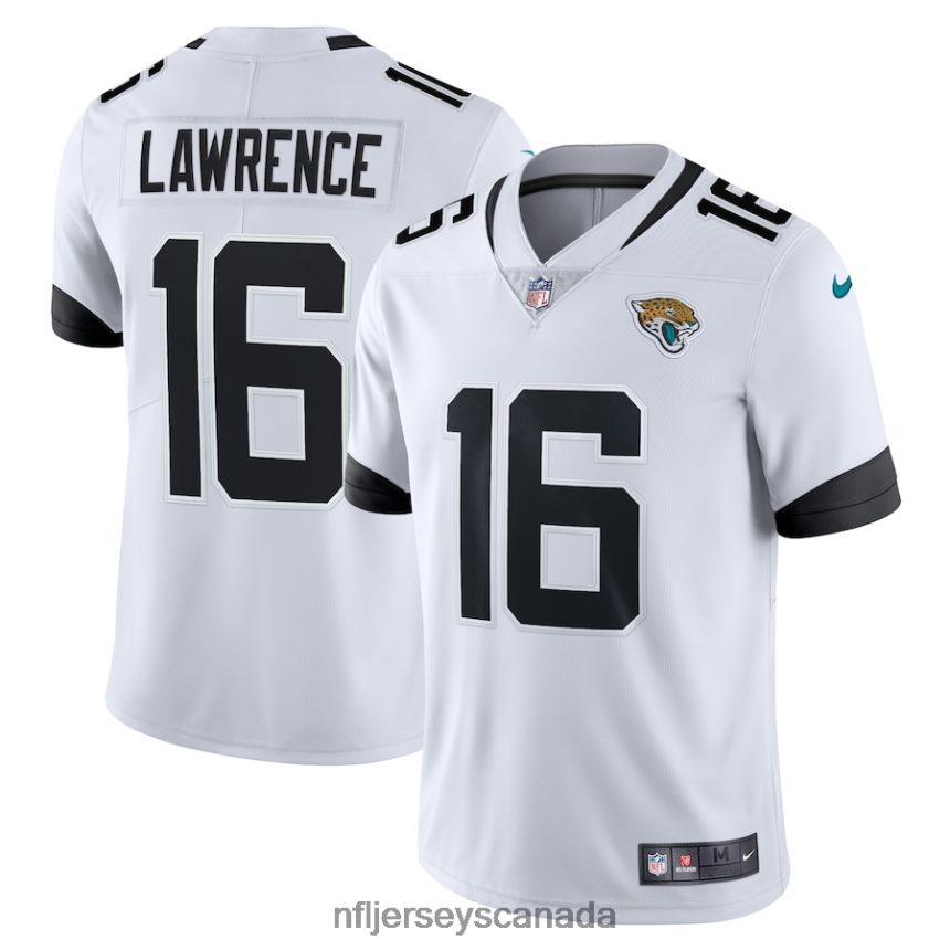 Men Jacksonville Jaguars Trevor Lawrence Nike White Vapor Limited Jersey Clothing NFL TBXFR61875