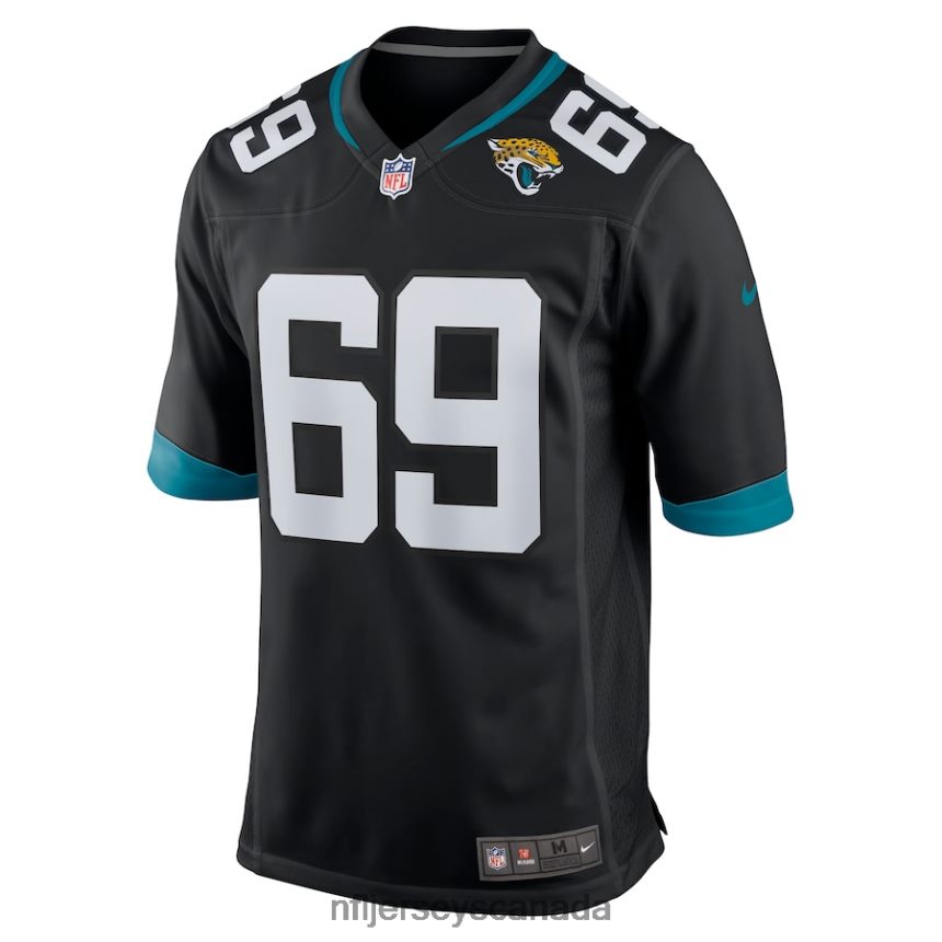 Men Jacksonville Jaguars Tyler Shatley Nike Black Game Jersey Clothing NFL TBXFR62847