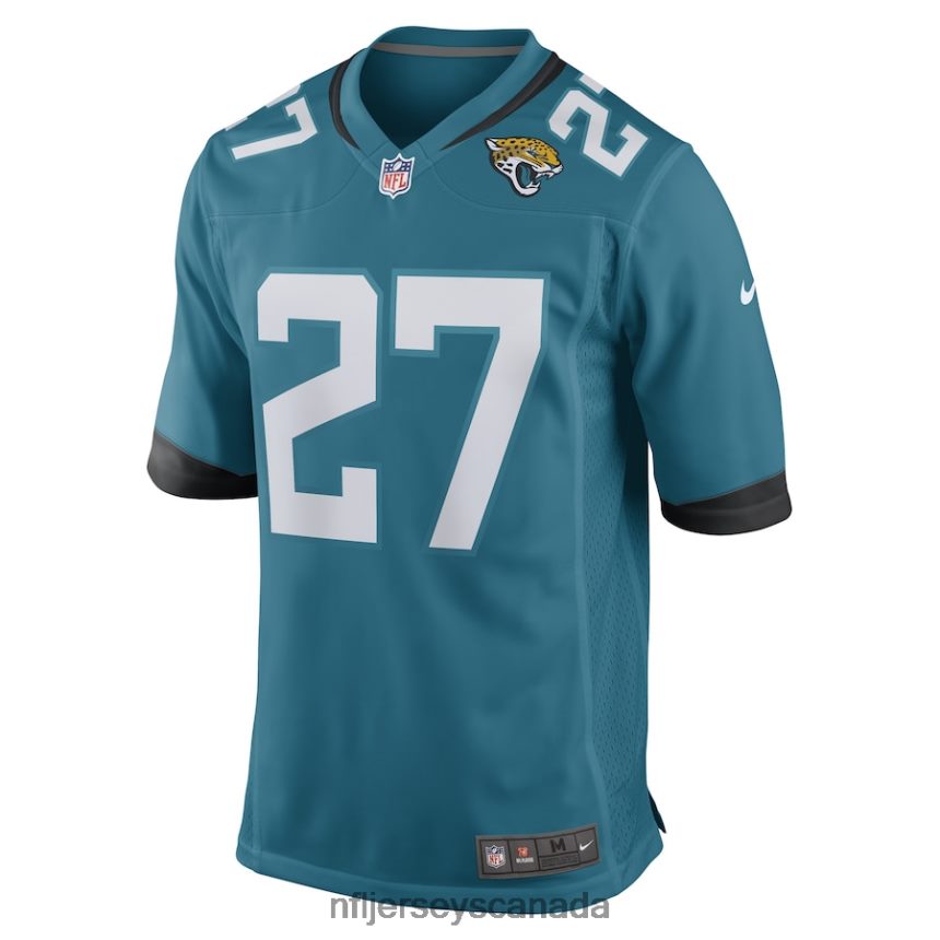 Men Jacksonville Jaguars Tyree Gillespie Nike Teal Game Player Jersey Clothing NFL TBXFR66875