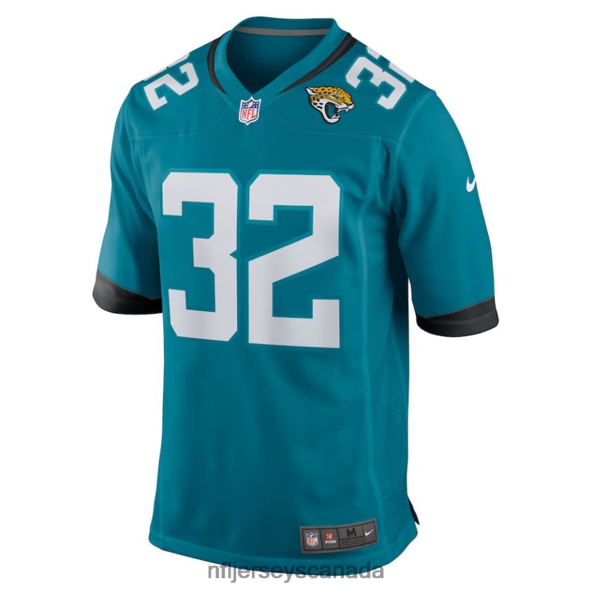 Men Jacksonville Jaguars Tyson Campbell Nike Teal Game Jersey Clothing NFL TBXFR62649