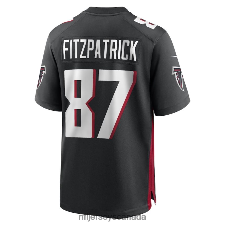 Men John FitzPatrick Atlanta Falcons Nike Black Game Player Jersey Clothing NFL TBXFR64489