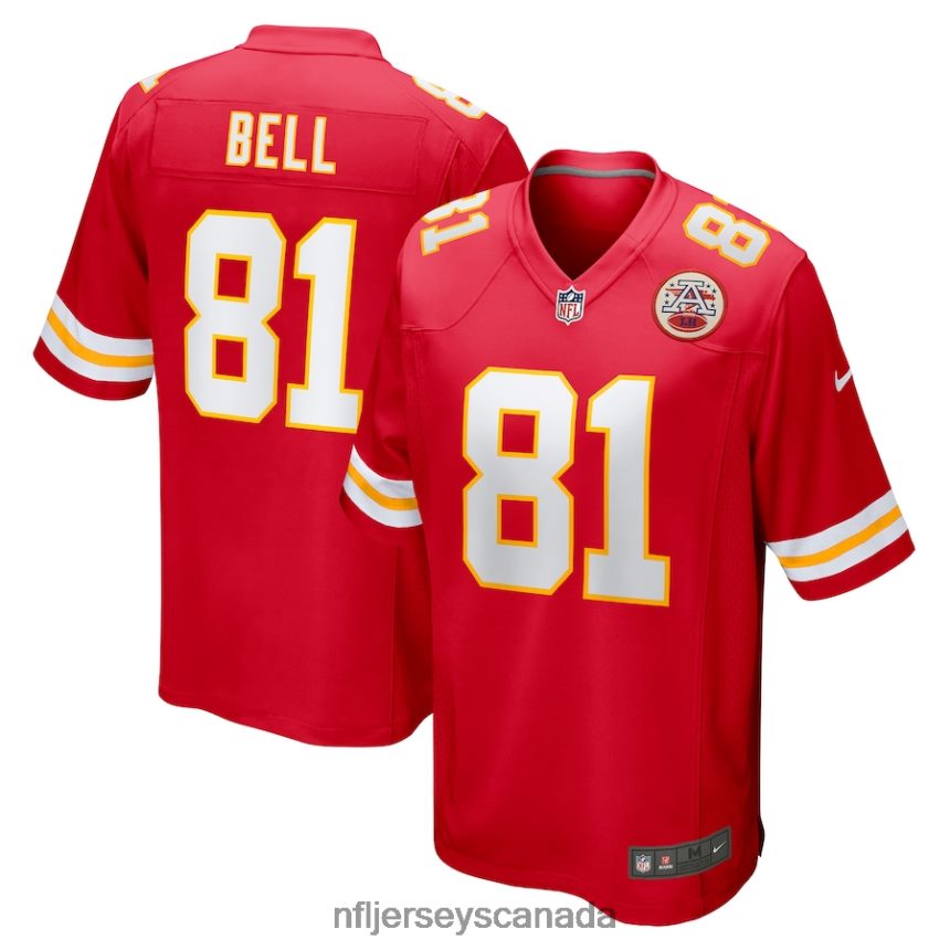 Men Kansas City Chiefs Blake Bell Nike Red Game Player Jersey Clothing NFL TBXFR63223