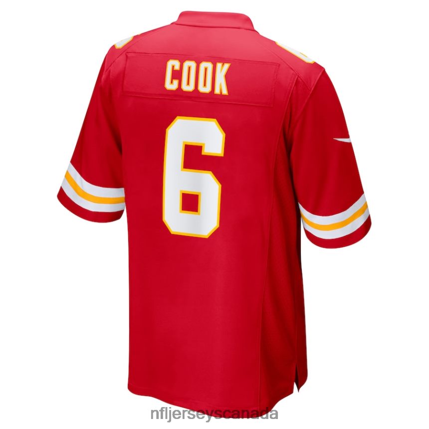 Men Kansas City Chiefs Bryan Cook Nike Red Game Player Jersey Clothing NFL TBXFR62260