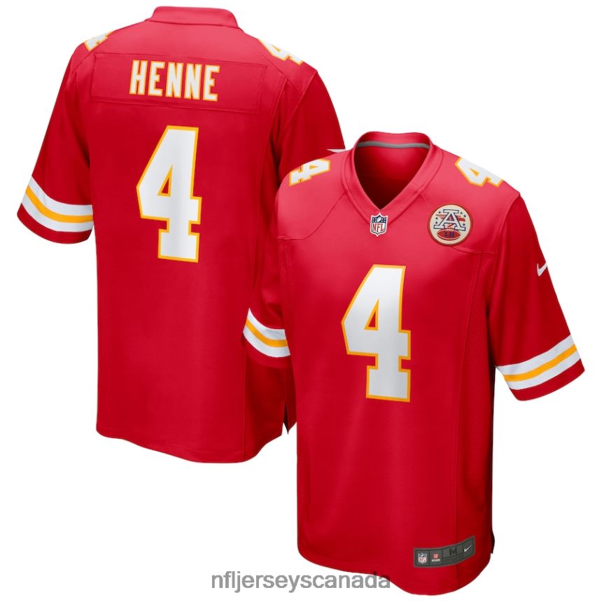 Men Kansas City Chiefs Chad Henne Nike Red Game Jersey Clothing NFL TBXFR61980