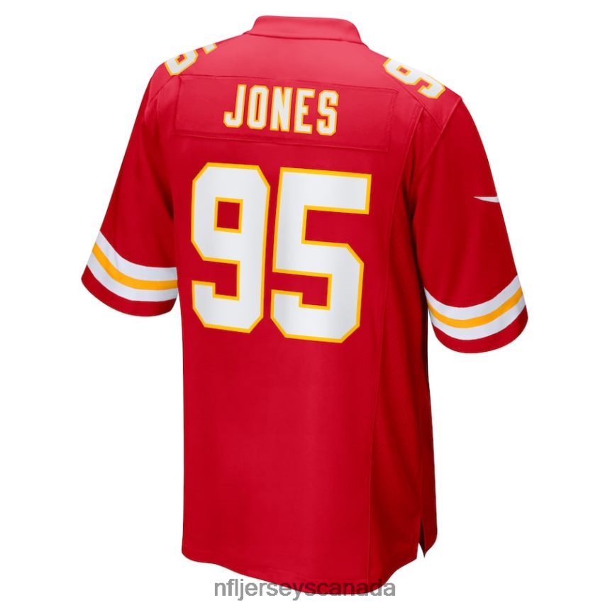 Men Kansas City Chiefs Chris Jones Nike Red Super Bowl LVII Patch Game Jersey Clothing NFL TBXFR6127