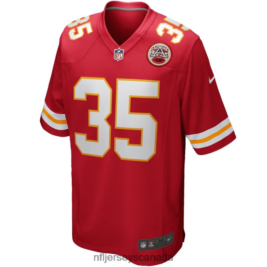 Men Kansas City Chiefs Christian Okoye Nike Red Game Retired Player Jersey Clothing NFL TBXFR6844