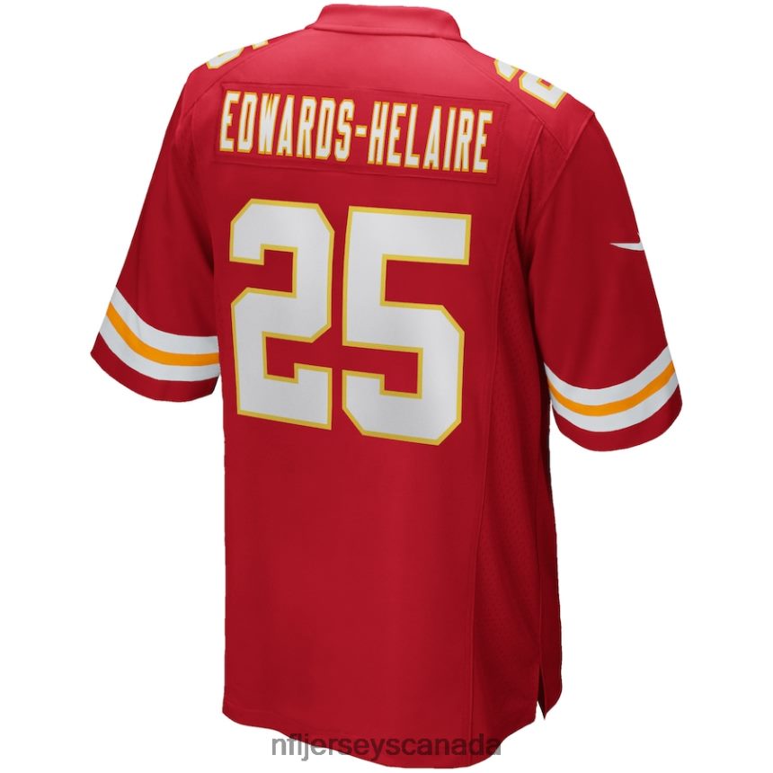 Men Kansas City Chiefs Clyde Edwards-Helaire Nike Red Game Jersey Clothing NFL TBXFR62919