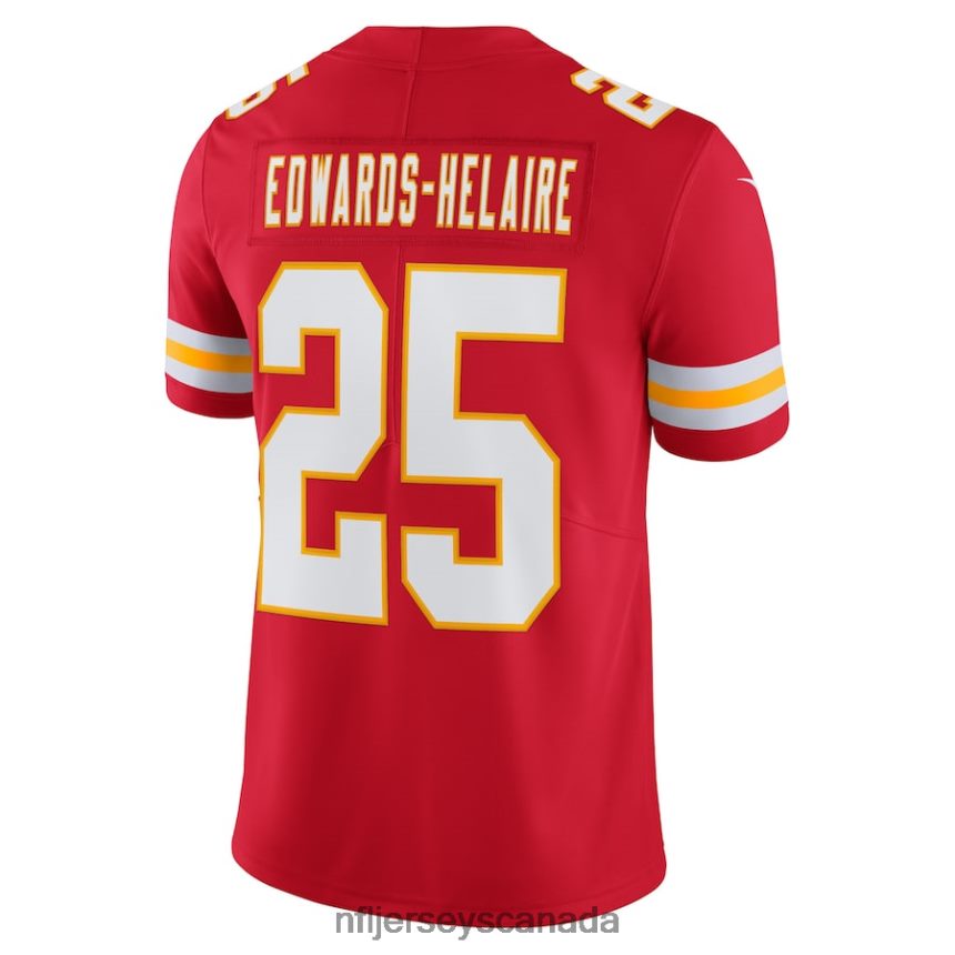 Men Kansas City Chiefs Clyde Edwards-Helaire Nike Red Vapor Limited Jersey Clothing NFL TBXFR62736