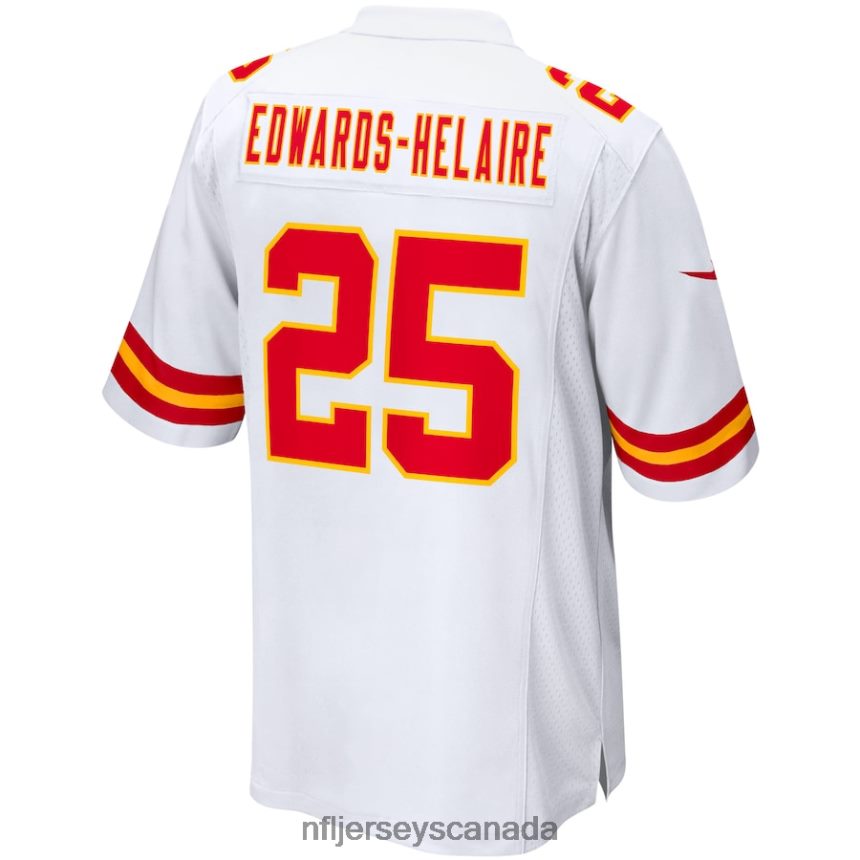 Men Kansas City Chiefs Clyde Edwards-Helaire Nike White Game Jersey Clothing NFL TBXFR62887