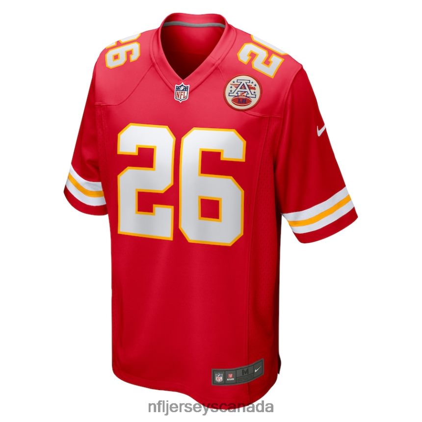 Men Kansas City Chiefs Deon Bush Nike Red Game Player Jersey Clothing NFL TBXFR63211