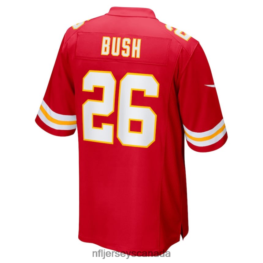 Men Kansas City Chiefs Deon Bush Nike Red Game Player Jersey Clothing NFL TBXFR63211