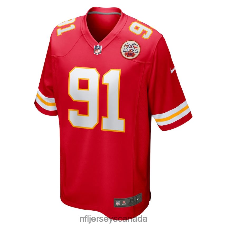 Men Kansas City Chiefs Derrick Nnadi Nike Red Game Jersey Clothing NFL TBXFR63011