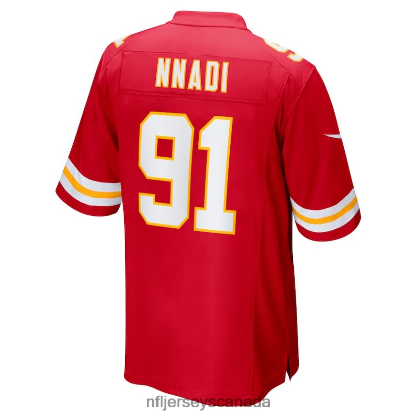 Men Kansas City Chiefs Derrick Nnadi Nike Red Game Jersey Clothing NFL TBXFR63011