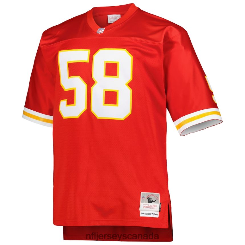 Men Kansas City Chiefs Derrick Thomas Mitchell  Ness Red Big  Tall 1994 Retired Player Replica Jersey Clothing NFL TBXFR62359