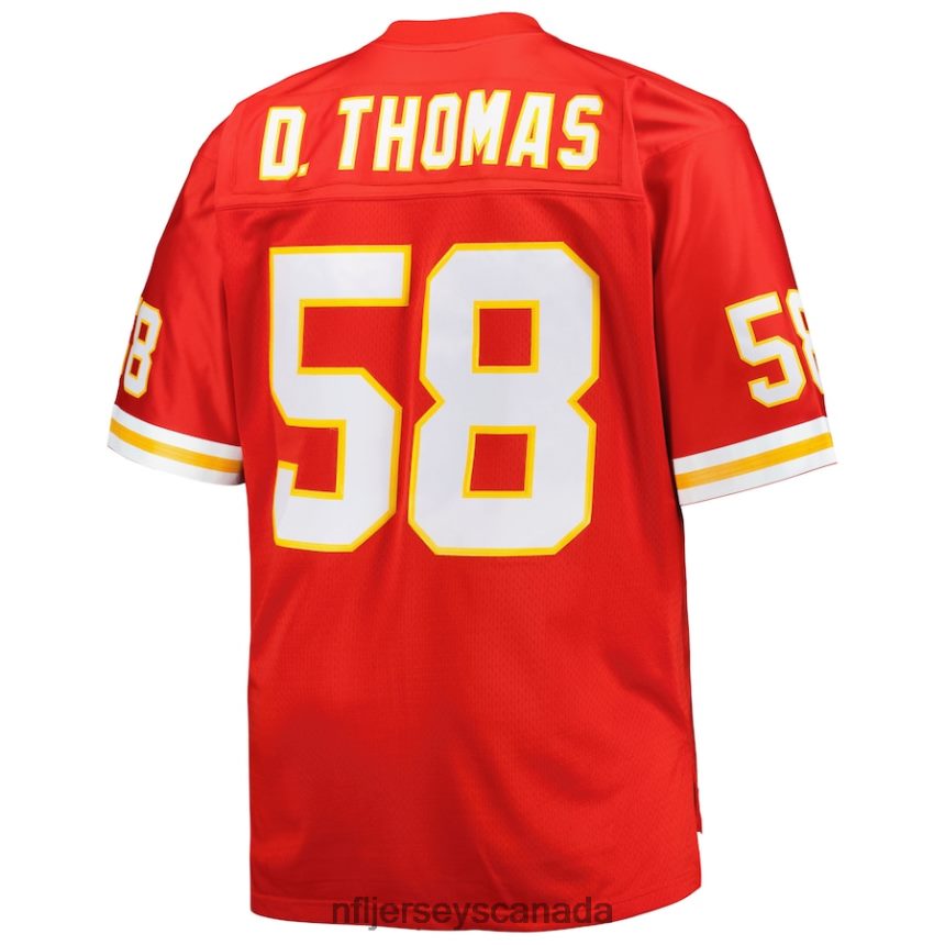 Men Kansas City Chiefs Derrick Thomas Mitchell  Ness Red Big  Tall 1994 Retired Player Replica Jersey Clothing NFL TBXFR62359