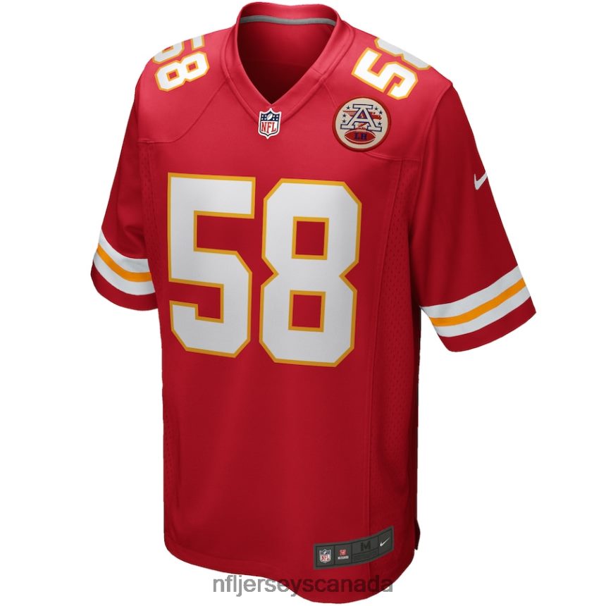 Men Kansas City Chiefs Derrick Thomas Nike Red Game Retired Player Jersey Clothing NFL TBXFR6398