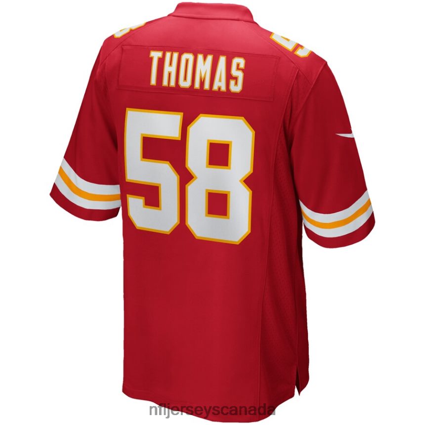 Men Kansas City Chiefs Derrick Thomas Nike Red Game Retired Player Jersey Clothing NFL TBXFR6398