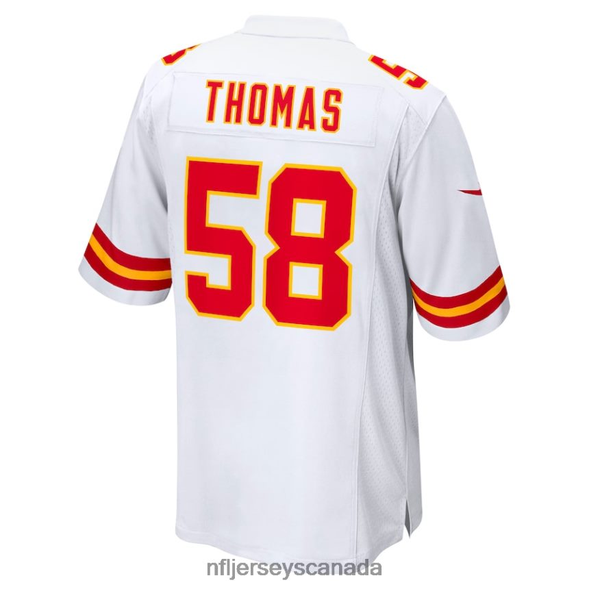 Men Kansas City Chiefs Derrick Thomas Nike White Retired Player Game Jersey Clothing NFL TBXFR63251