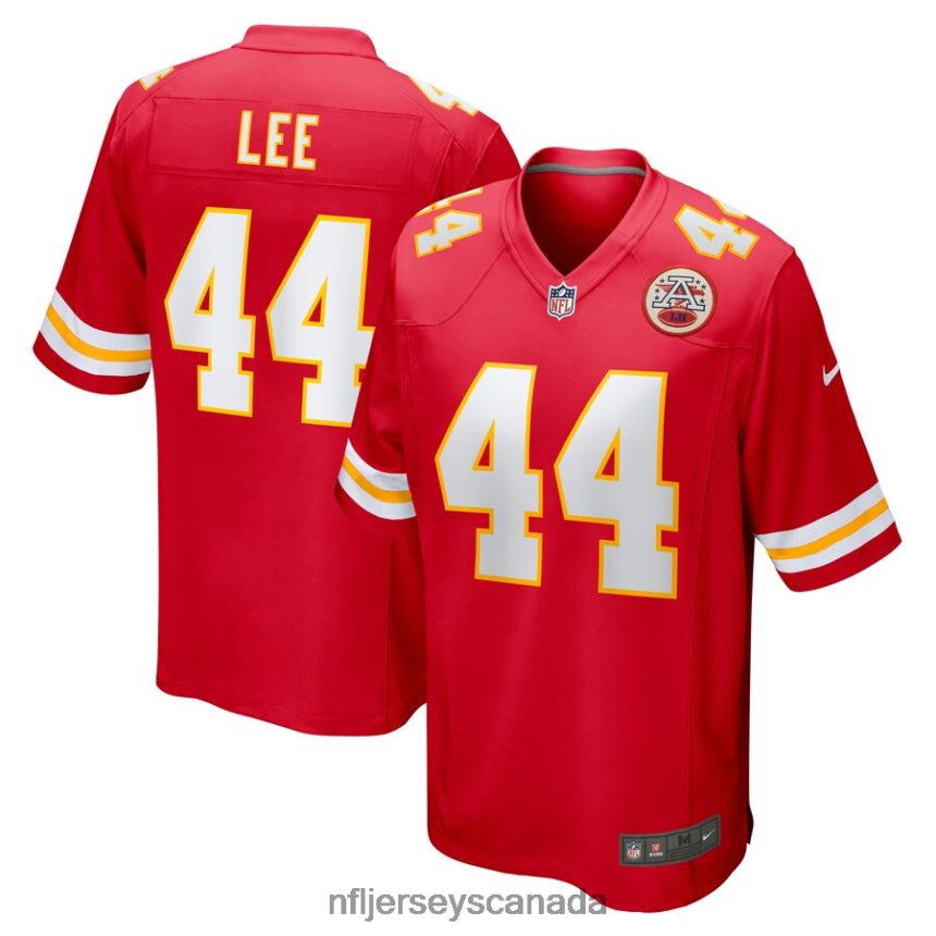 Men Kansas City Chiefs Elijah Lee Nike Red Game Player Jersey Clothing NFL TBXFR63411
