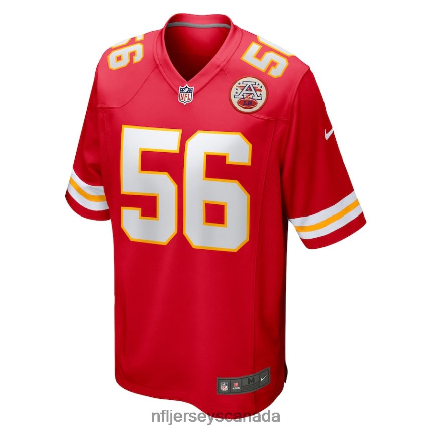 Men Kansas City Chiefs George Karlaftis Nike Red Player Game Jersey Clothing NFL TBXFR6623