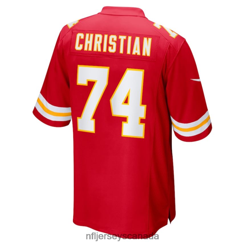 Men Kansas City Chiefs Geron Christian Nike Red Game Player Jersey Clothing NFL TBXFR64189
