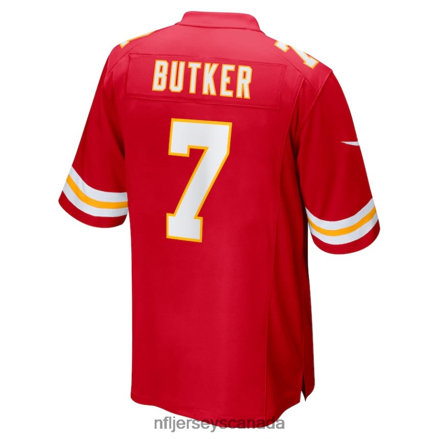 Men Kansas City Chiefs Harrison Butker Nike Red Game Jersey Clothing NFL TBXFR6703