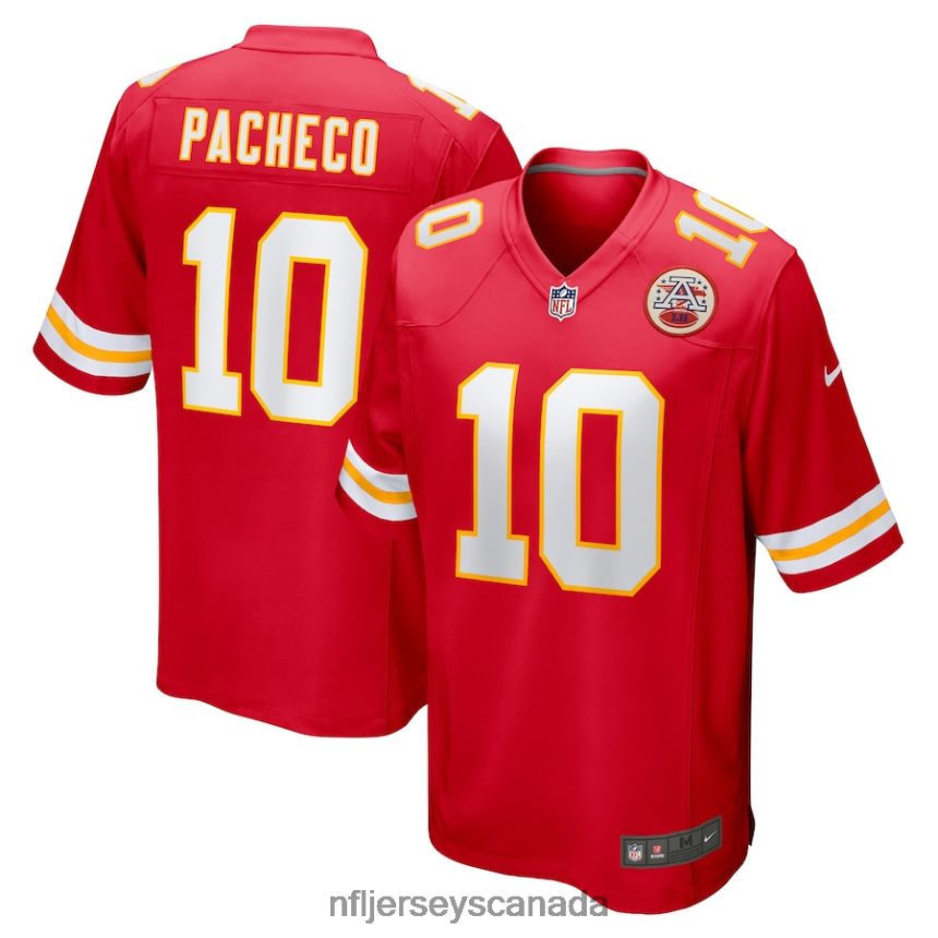 Men Kansas City Chiefs Isiah Pacheco Nike Red Game Player Jersey Clothing NFL TBXFR696