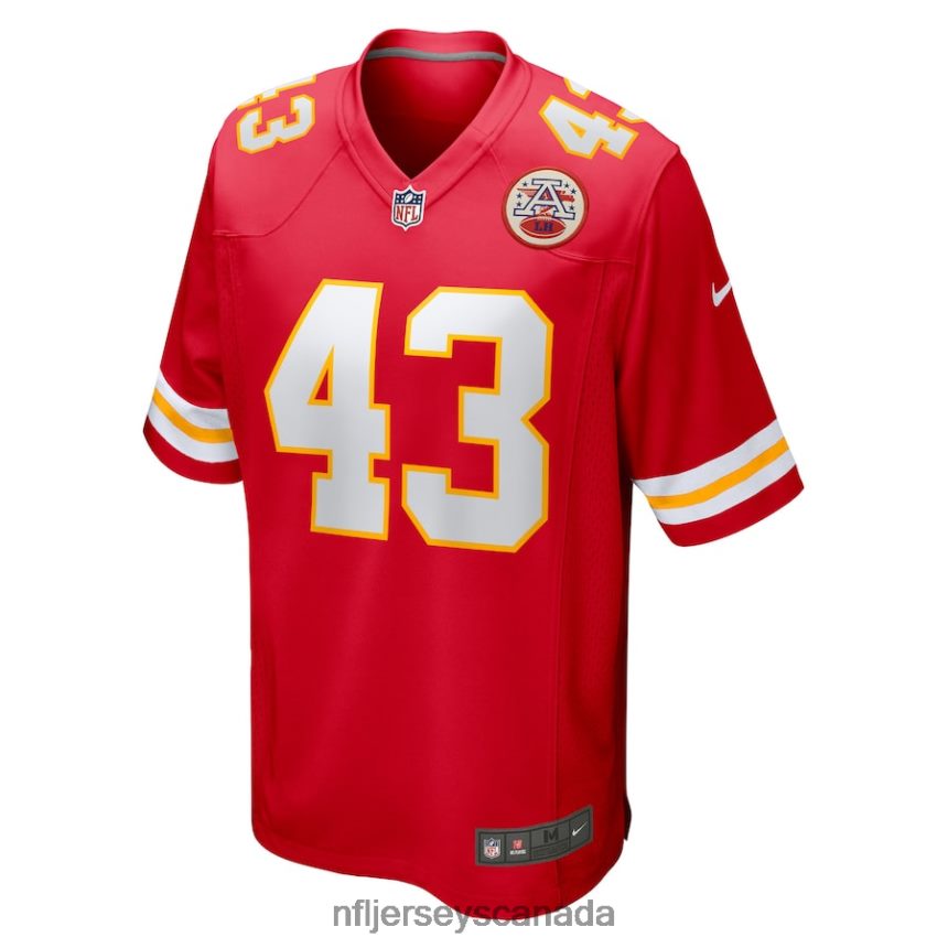 Men Kansas City Chiefs Jack Cochrane Nike Red Game Player Jersey Clothing NFL TBXFR63266