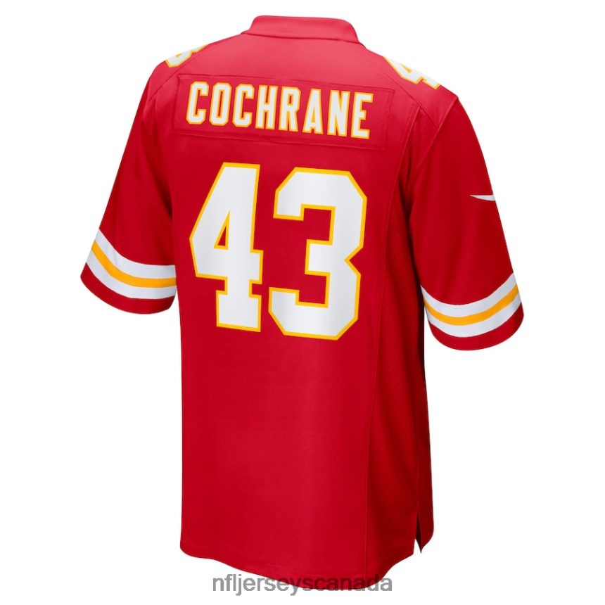 Men Kansas City Chiefs Jack Cochrane Nike Red Game Player Jersey Clothing NFL TBXFR63266