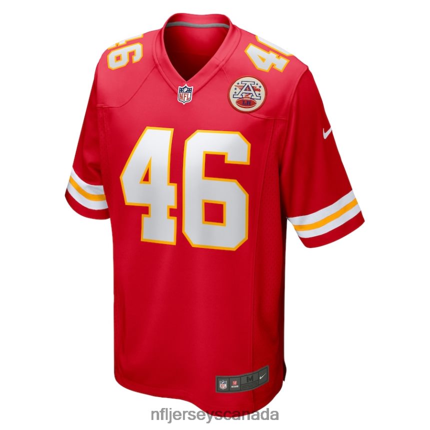 Men Kansas City Chiefs Jordan Franks Nike Red Game Player Jersey Clothing NFL TBXFR64364