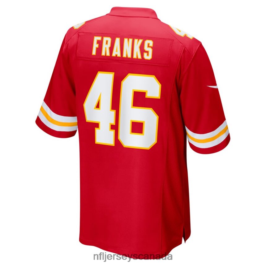 Men Kansas City Chiefs Jordan Franks Nike Red Game Player Jersey Clothing NFL TBXFR64364