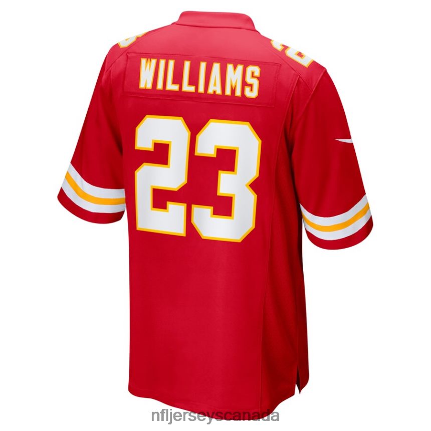 Men Kansas City Chiefs Joshua Williams Nike Red Game Player Jersey Clothing NFL TBXFR62430