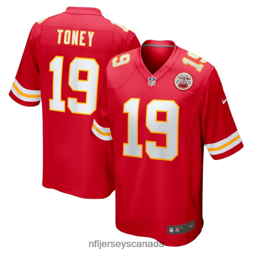 Men Kansas City Chiefs Kadarius Toney Nike Red Game Player Jersey Clothing NFL TBXFR61139