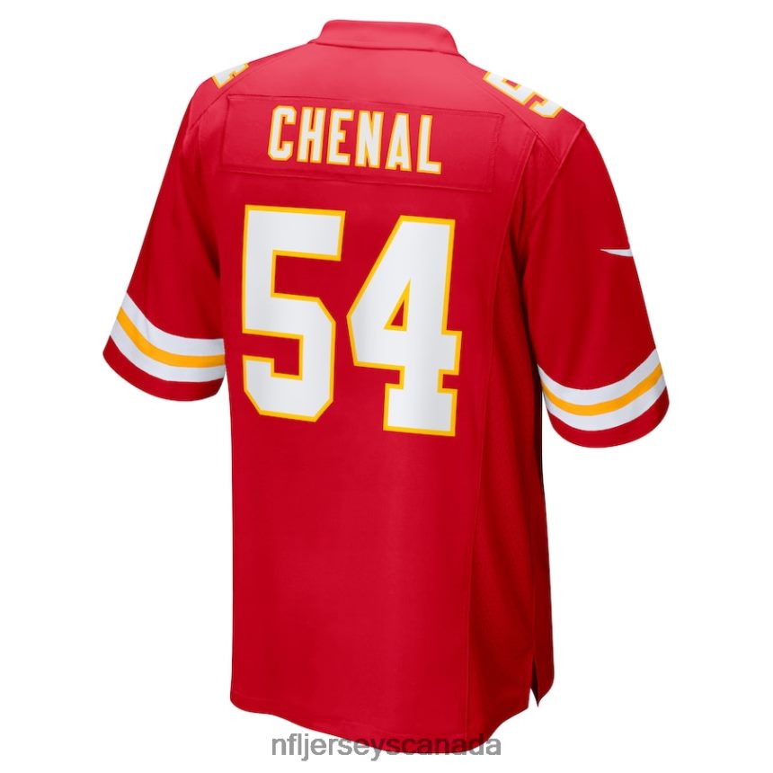 Men Kansas City Chiefs Leo Chenal Nike Red Game Player Jersey Clothing NFL TBXFR62445