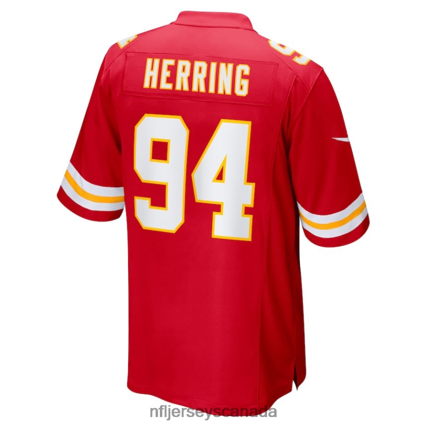 Men Kansas City Chiefs Malik Herring Nike Red Team Game Player Jersey Clothing NFL TBXFR63265