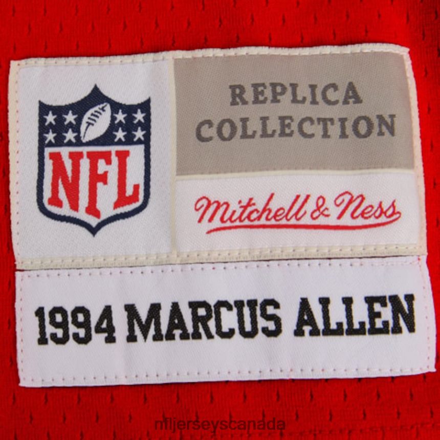 Men Kansas City Chiefs Marcus Allen Mitchell  Ness Red 1994 Retired Player Legacy Replica Jersey Clothing NFL TBXFR63592
