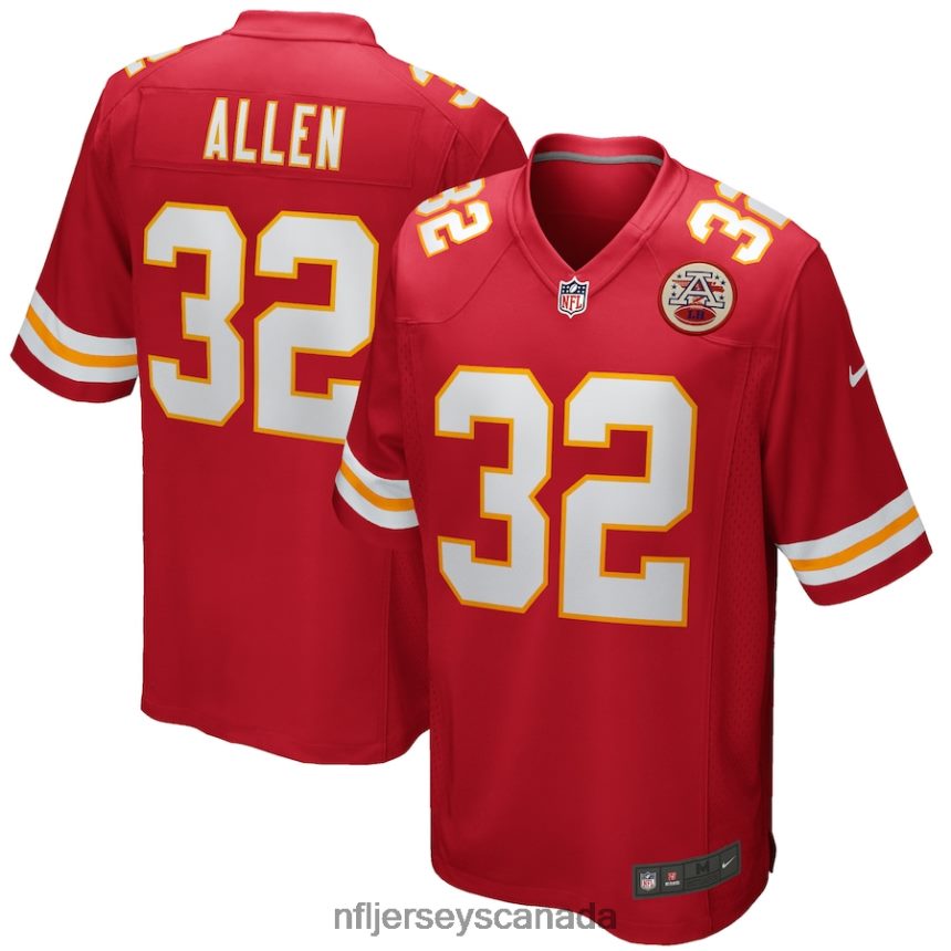 Men Kansas City Chiefs Marcus Allen Nike Red Game Retired Player Jersey Clothing NFL TBXFR61942