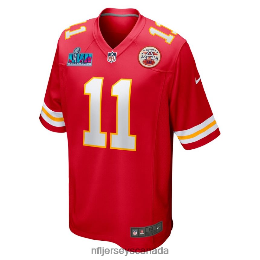 Men Kansas City Chiefs Marquez Valdes-Scantling Nike Red Super Bowl LVII Patch Game Jersey Clothing NFL TBXFR62070