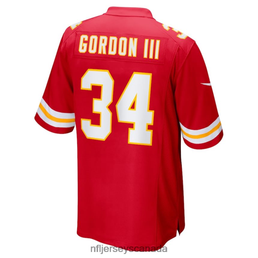 Men Kansas City Chiefs Melvin Gordon III Nike Red Home Game Player Jersey Clothing NFL TBXFR63220