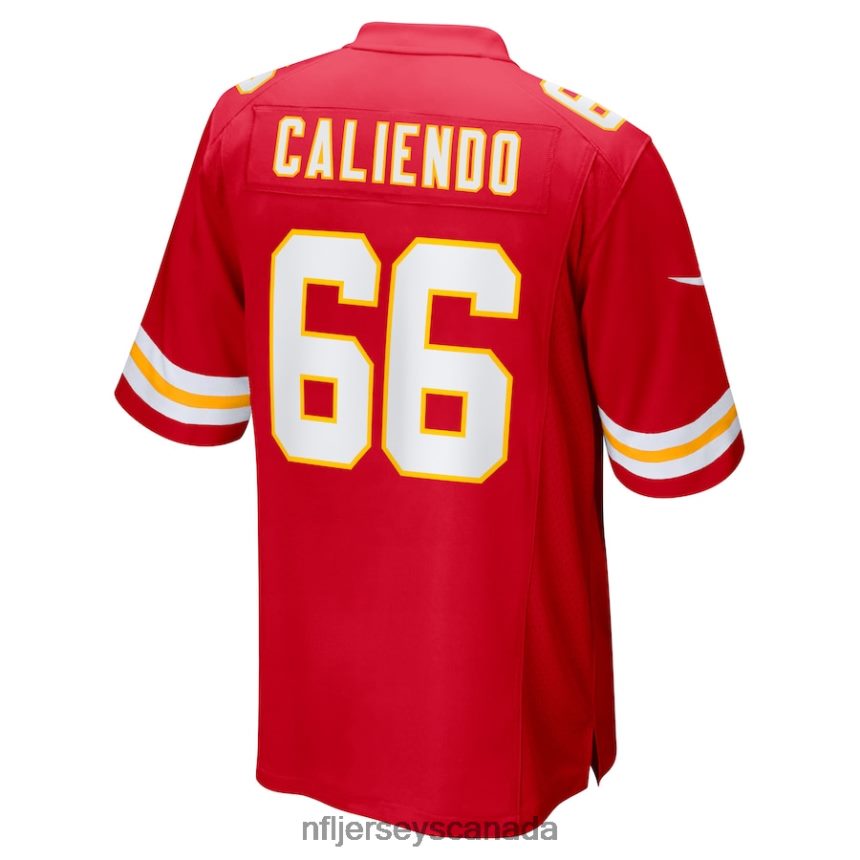 Men Kansas City Chiefs Mike Caliendo Nike Red Game Player Jersey Clothing NFL TBXFR64325