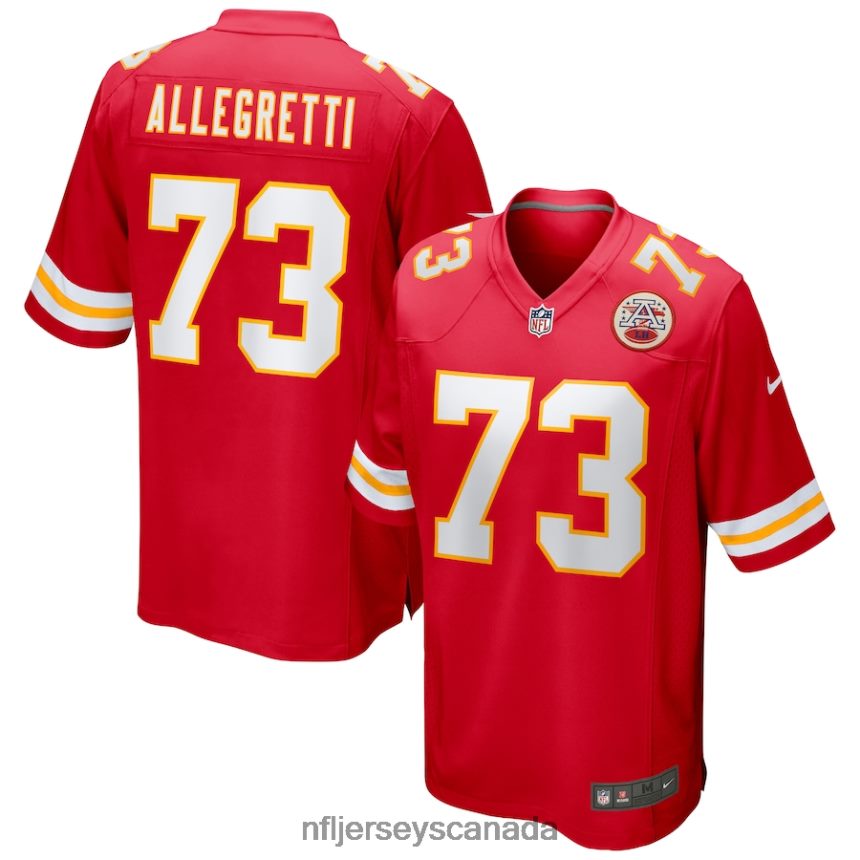 Men Kansas City Chiefs Nick Allegretti Nike Red Game Jersey Clothing NFL TBXFR63206