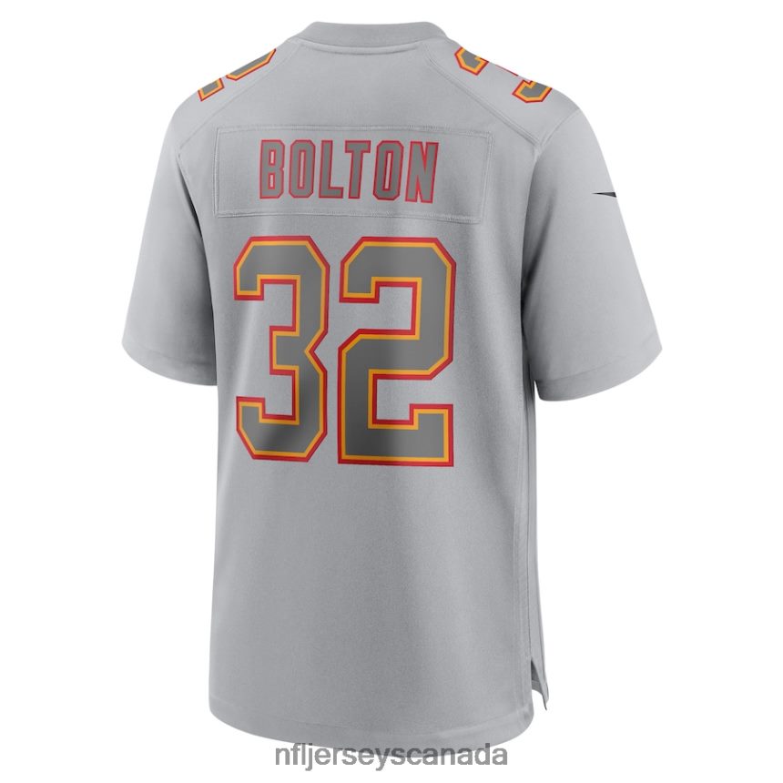 Men Kansas City Chiefs Nick Bolton Nike Gray Super Bowl LVII Patch Atmosphere Fashion Game Jersey Clothing NFL TBXFR6429