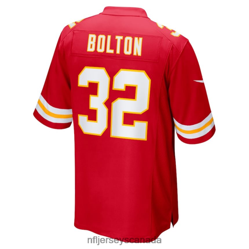 Men Kansas City Chiefs Nick Bolton Nike Red Super Bowl LVII Patch Game Jersey Clothing NFL TBXFR6259