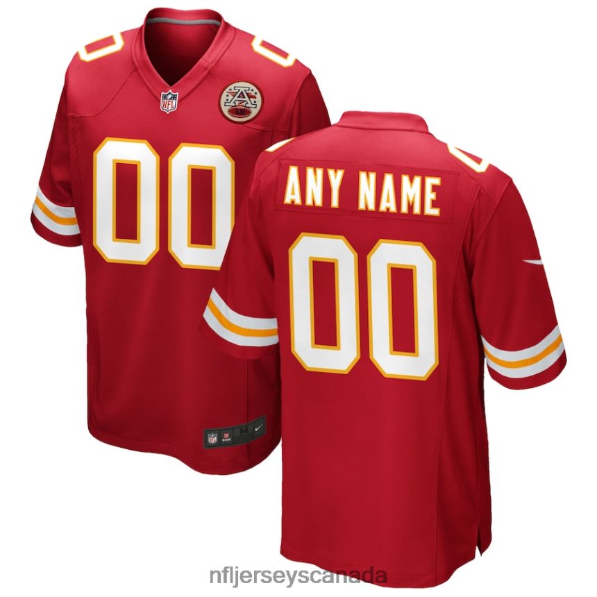 Men Kansas City Chiefs Nike Red Custom Game Jersey Clothing NFL TBXFR619