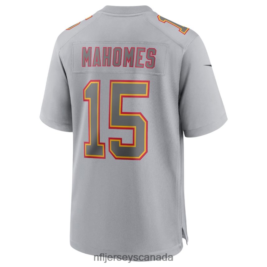 Men Kansas City Chiefs Patrick Mahomes Nike Gray Atmosphere Fashion Game Jersey Clothing NFL TBXFR62341