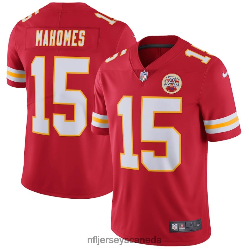 Men Kansas City Chiefs Patrick Mahomes Nike Red Vapor Untouchable Limited Jersey Clothing NFL TBXFR662