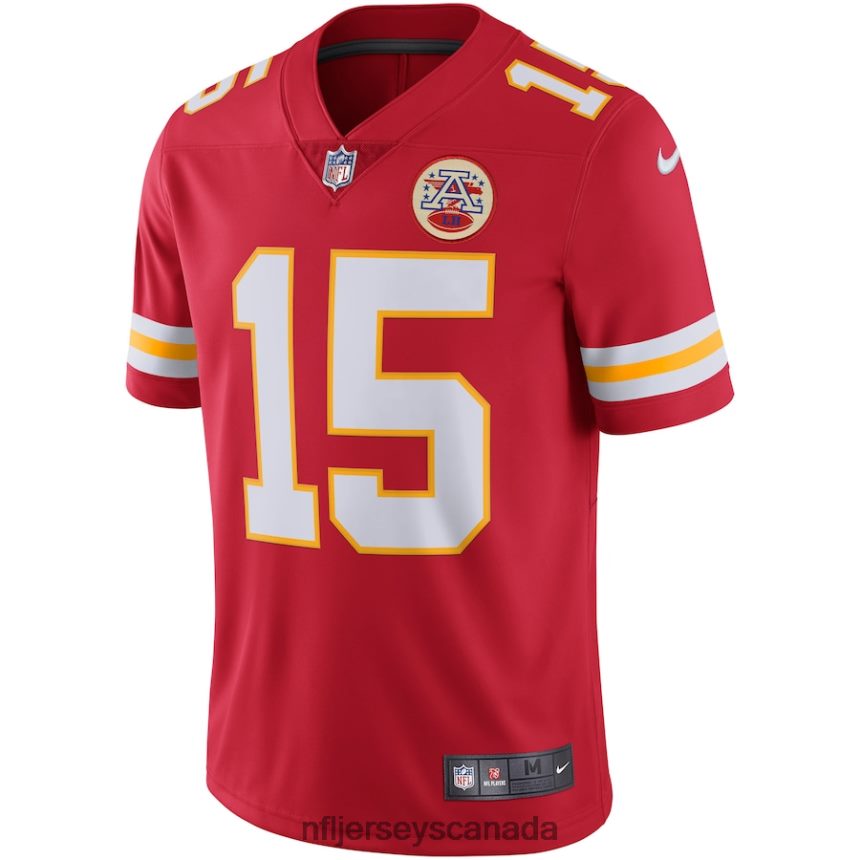 Men Kansas City Chiefs Patrick Mahomes Nike Red Vapor Untouchable Limited Jersey Clothing NFL TBXFR662