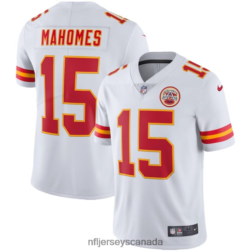 Men Kansas City Chiefs Patrick Mahomes Nike White Vapor Limited Jersey Clothing NFL TBXFR61186